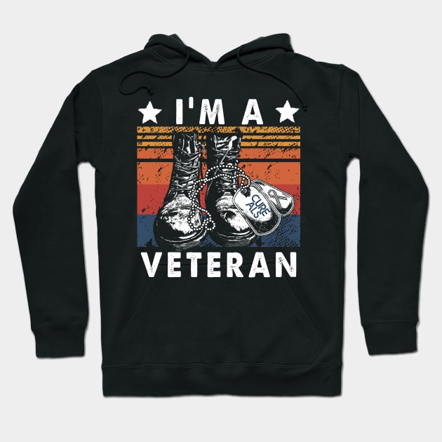 Cure ALS I'm A Veteran Gift Hoodie by Lones Eiless